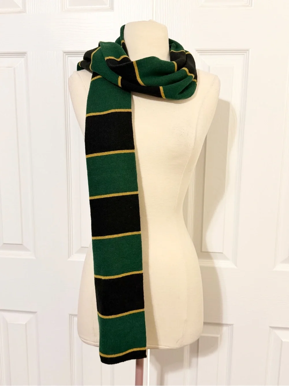 Dallas Stars Black & Green Striped Knit Scarf